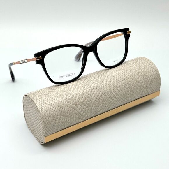 JIMMY CHOO Eyeglasses JC181 06K Black/Gold Women NEW main image 4